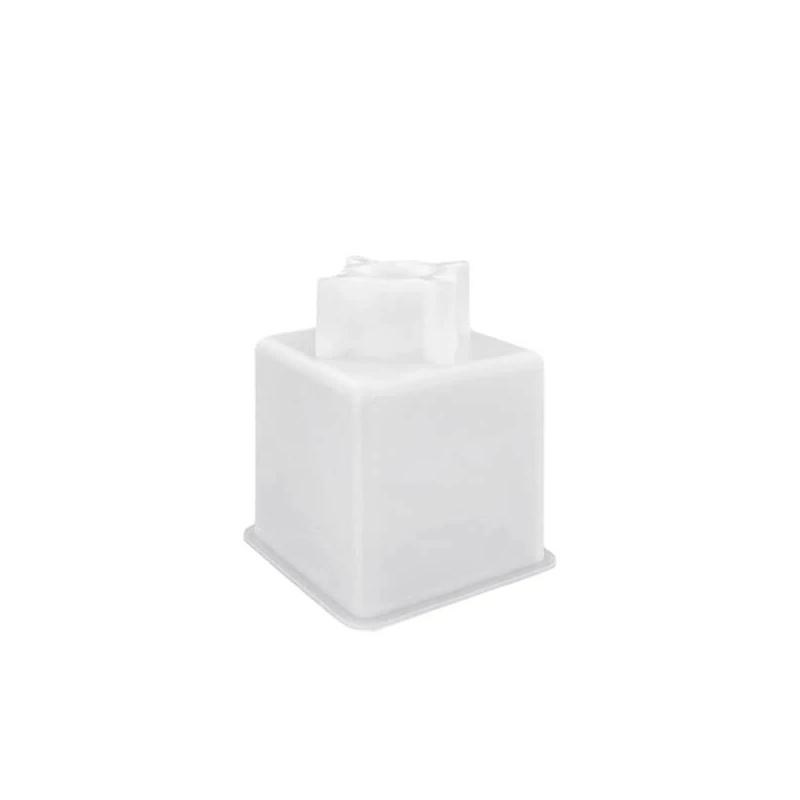 Silikónová odlievacia forma na akryl a umelú živicu Jesmonite - štvorcová váza, fľaša, 6,8x8 cm