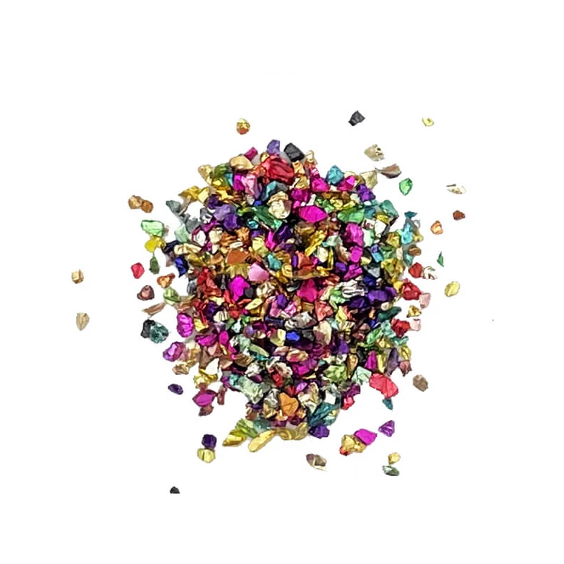 Sklenené granule Jesmonite Glitter Chips, 30 g
