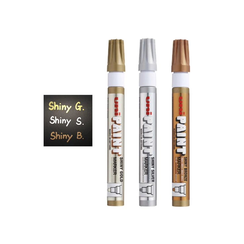 Lakový popisovač na olejovej báze UNI Paint PX-20 - strieborný, 2,2-2,8 mm