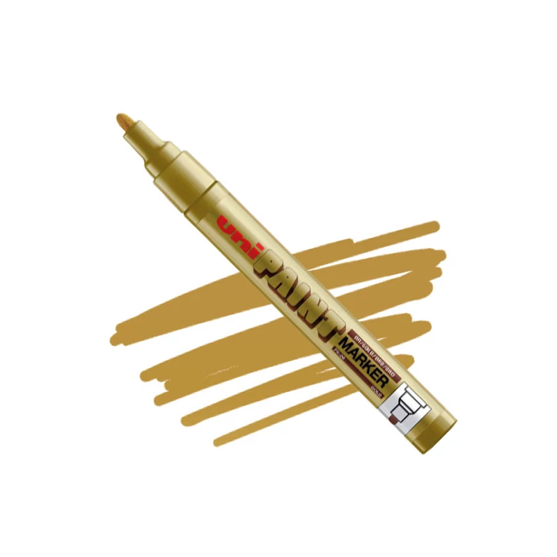 Lakový popisovač na olejovej báze UNI Paint PX-20 - zlatý, 2,2-2,8 mm