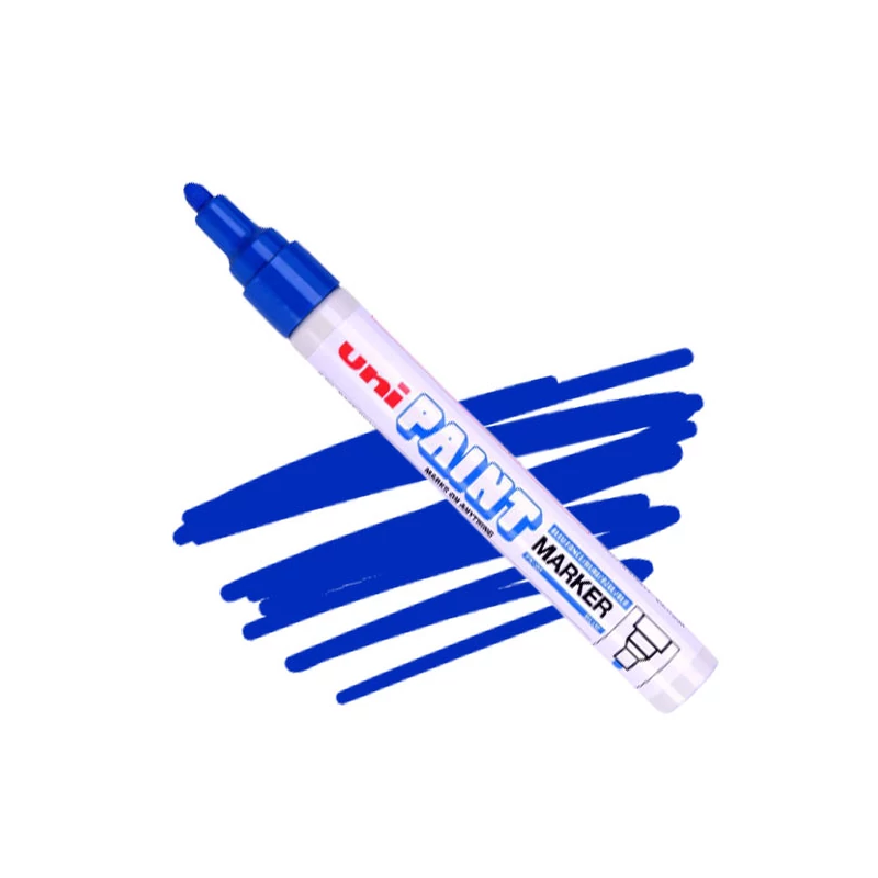 Lakový popisovač na olejovej báze UNI Paint PX-20 - modrý, 2,2-2,8 mm