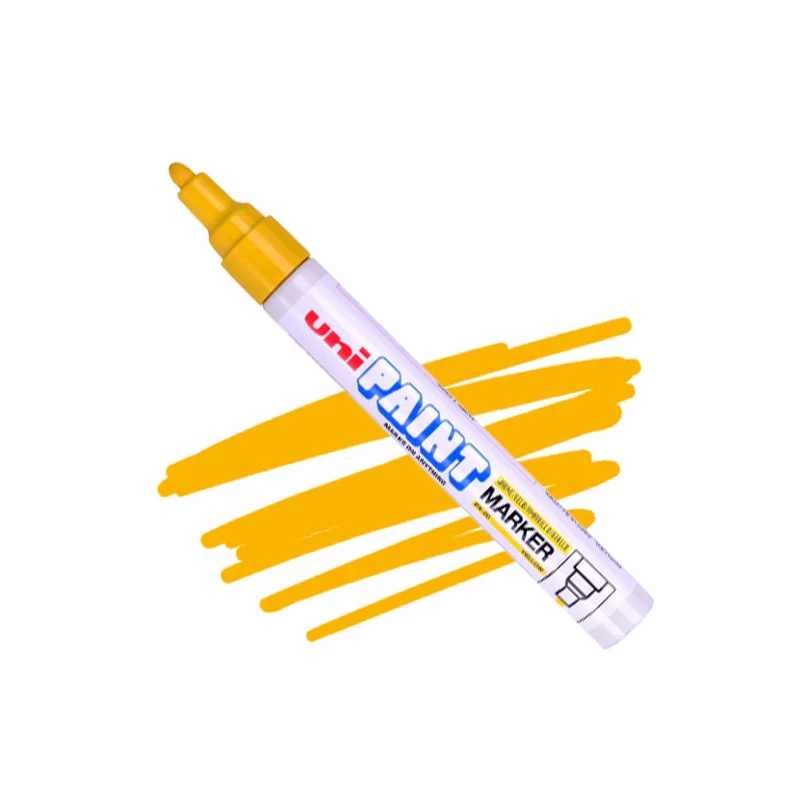 Lakový popisovač na olejovej báze UNI Paint PX-20 - žltý, 2,2-2,8 mm