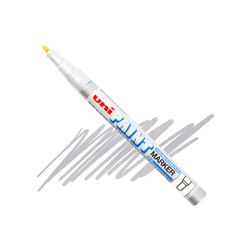 Lakový popisovač na olejovej báze UNI Paint PX-21 - strieborný, 0,8 - 1,2 mm