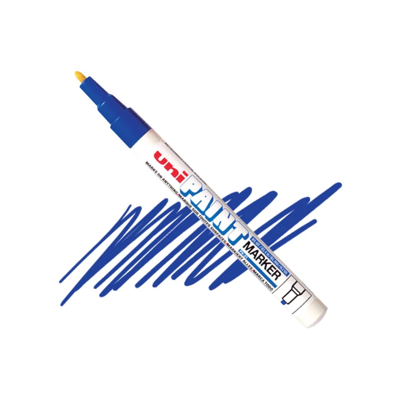 Lakový popisovač na olejovej báze UNI Paint PX-21 - modrý, 0,8 - 1,2 mm