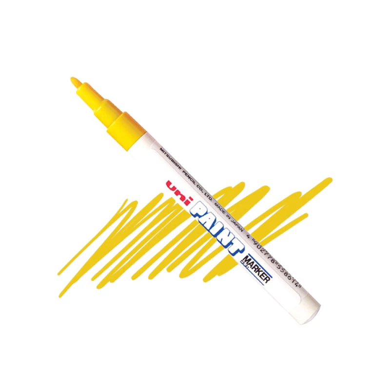 Lakový popisovač na olejovej báze UNI Paint PX-21 - žltý, 0,8 - 1,2 mm