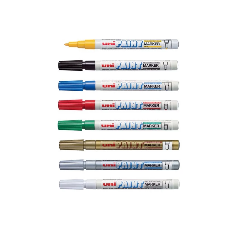 Lakový popisovač na olejovej báze UNI Paint PX-21 - biely, 0,8 - 1,2 mm