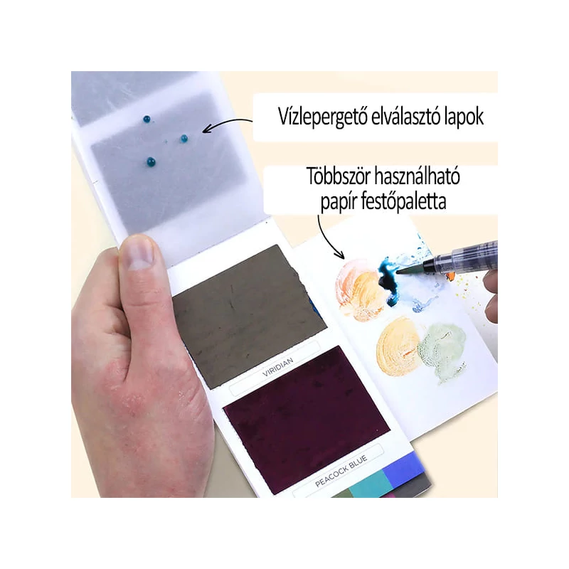 Sada na maľovanie akvarelov Viviva Travel Paint Kit - A5