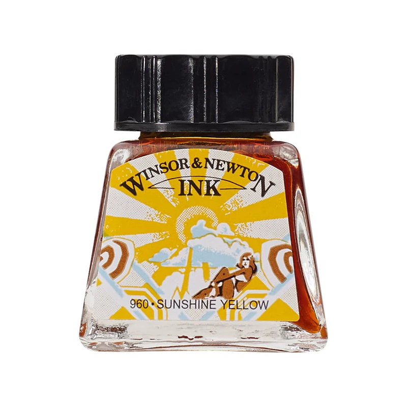 Atrament Winsor&Newton, 14 ml - 633, sunshine yellow
