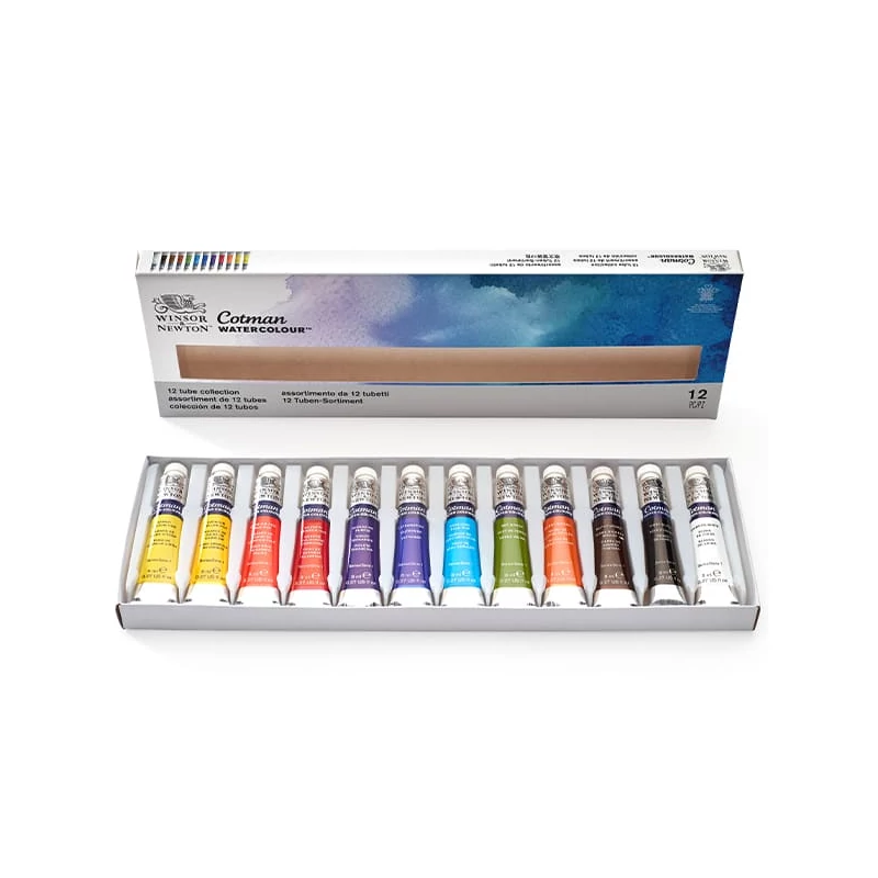 Sada akvarelových farieb Winsor&Newton Cotman,  12x8 ml