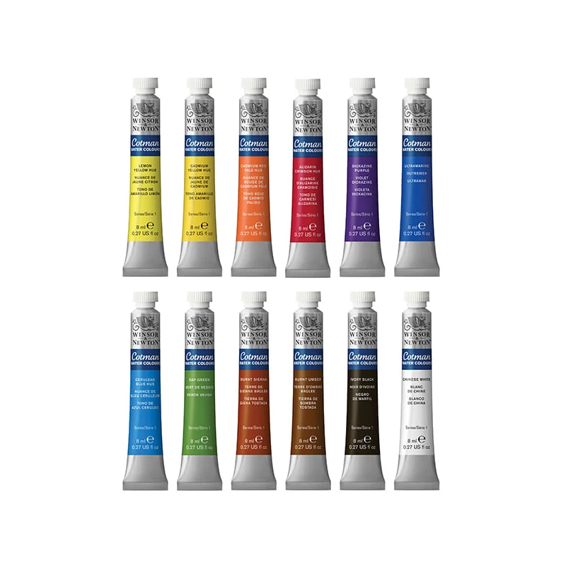 Sada akvarelových farieb Winsor&Newton Cotman,  12x8 ml