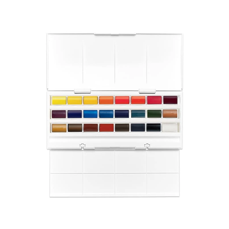Sada akvarelových farieb Winsor&Newton Cotman Studio, 24 ks