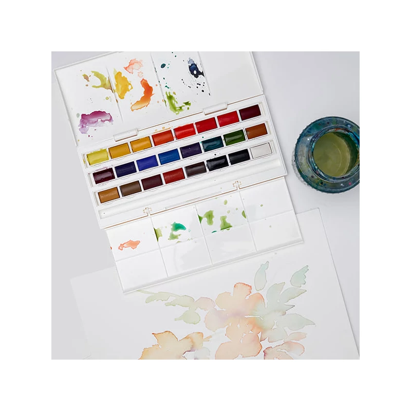 Sada akvarelových farieb Winsor&Newton Cotman Studio, 24 ks