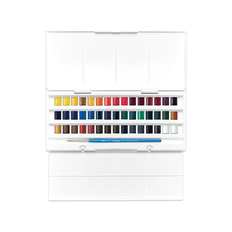 Sada akvarelových farieb Winsor&Newton Cotman, 45x1/2 + ecset - Studio