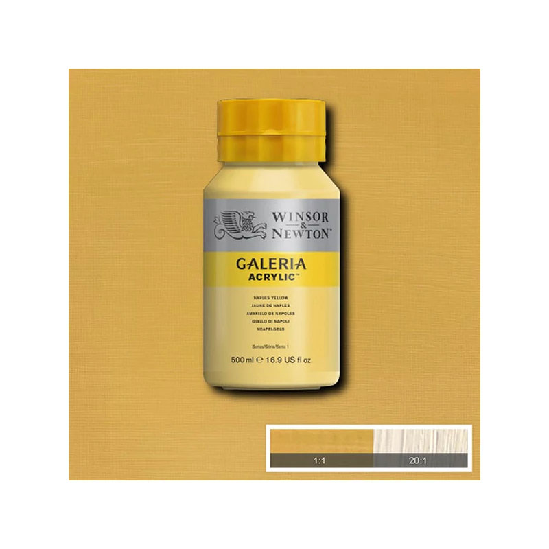 Akrylová farba Winsor&Newton Galeria, 500 ml - 422, naples yellow