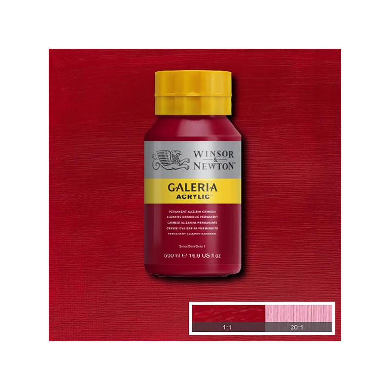 Akrylová farba Winsor&Newton Galeria, 500 ml - 466, permanent alizarin crimson
