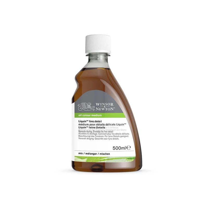 Médium na urýchlenie schnutia olejových farieb Winsor&Newton Liquin fine detail - 500 ml