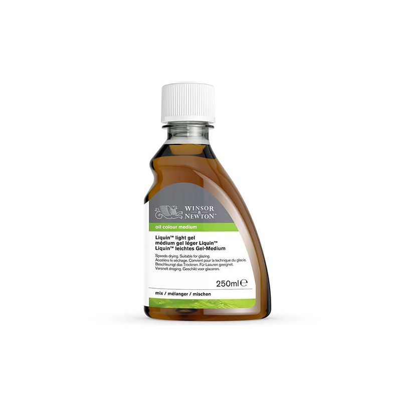 Médium na urýchlenie schnutia olejových farieb Winsor&Newton Liquin light gel - 250 ml