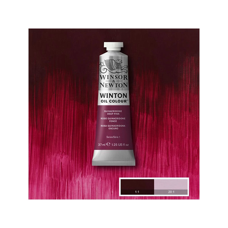 Olejová farba Winsor&Newton Winton, 37 ml - 250, quinacridone deep pink
